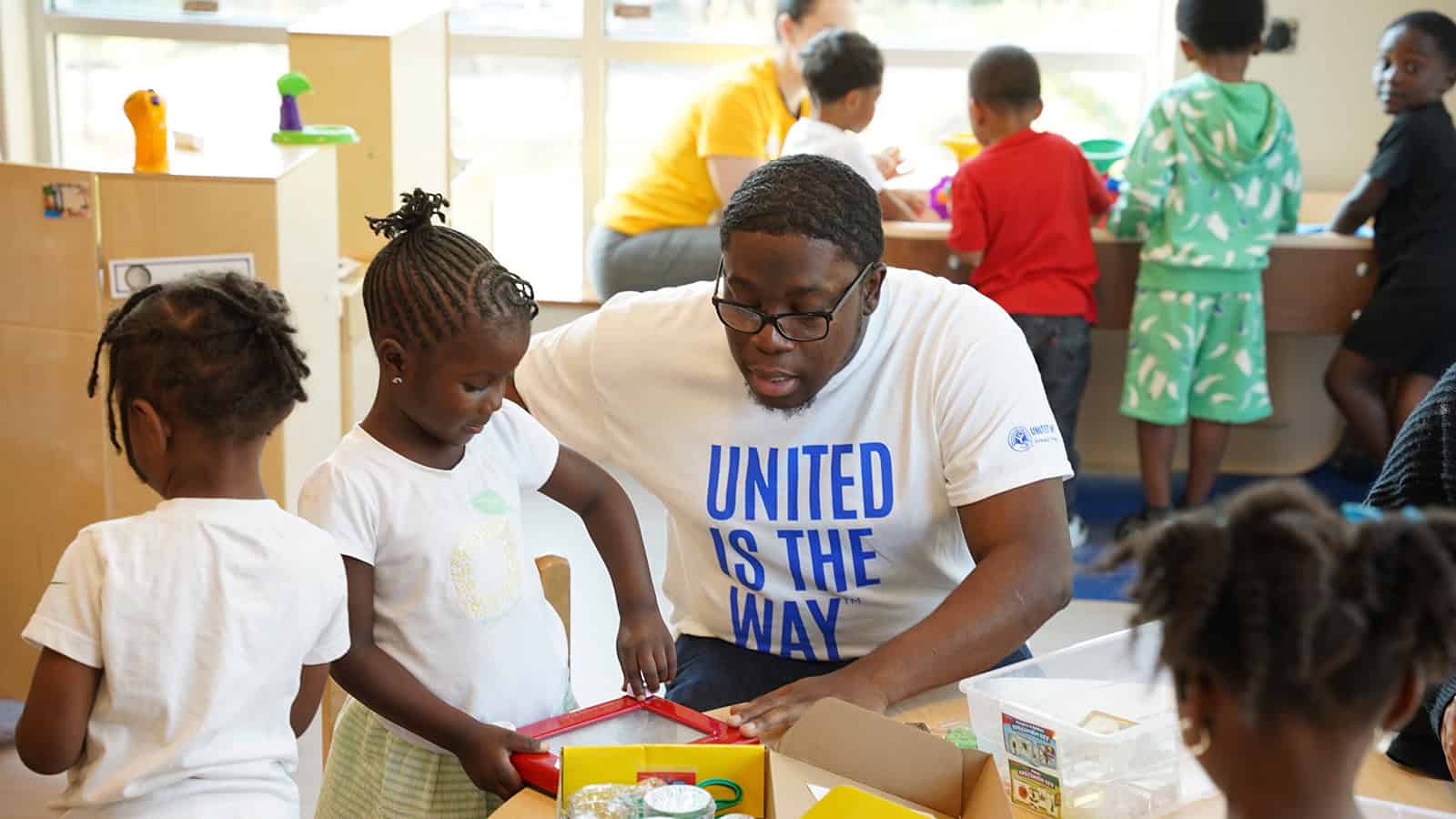 YPL volunteered at United Way partner Sheltering Arms as a part of their kickoff leadership retreat