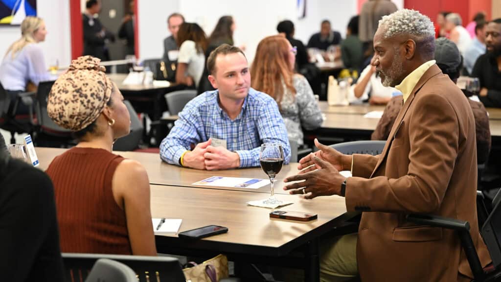 Tocqueville member meets with YPL members during mentoring event